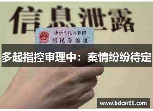 多起指控审理中：案情纷纷待定